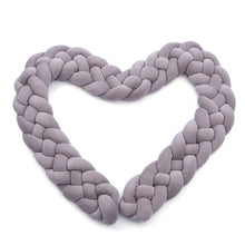Load image into Gallery viewer, 1M/1.5MBaby Bumper Bed Braid Four shares Knot Pillow Cushion Bumper for Infant Bebe Crib Protector Cot Bumper Room Decor