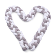 Load image into Gallery viewer, 1M/1.5MBaby Bumper Bed Braid Four shares Knot Pillow Cushion Bumper for Infant Bebe Crib Protector Cot Bumper Room Decor