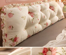 Load image into Gallery viewer, 15cm thicken Cotton Bed Pillow Bed Back Support Cushion 45cmx100/120/150/180/200cm PP cotton Filled Button Pulled in Pillow B580