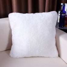 Load image into Gallery viewer, Natural Australian Sheepskin Cover Short wool pillow Sheep Skin Fur Cushion Decorative Chair Pillowcase Lambskin Cushions
