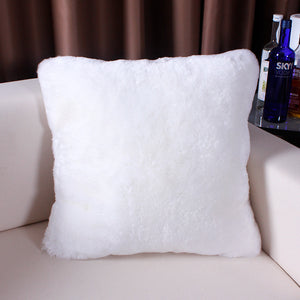 Natural Australian Sheepskin Cover Short wool pillow Sheep Skin Fur Cushion Decorative Chair Pillowcase Lambskin Cushions