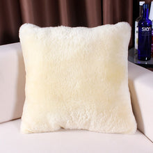 Load image into Gallery viewer, Natural Australian Sheepskin Cover Short wool pillow Sheep Skin Fur Cushion Decorative Chair Pillowcase Lambskin Cushions
