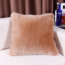Load image into Gallery viewer, Natural Australian Sheepskin Cover Short wool pillow Sheep Skin Fur Cushion Decorative Chair Pillowcase Lambskin Cushions
