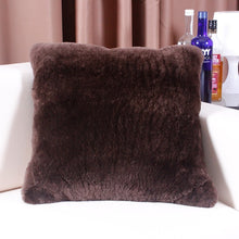 Load image into Gallery viewer, Natural Australian Sheepskin Cover Short wool pillow Sheep Skin Fur Cushion Decorative Chair Pillowcase Lambskin Cushions
