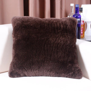 Natural Australian Sheepskin Cover Short wool pillow Sheep Skin Fur Cushion Decorative Chair Pillowcase Lambskin Cushions