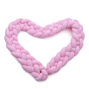 1M/1.5MBaby Bumper Bed Braid Four shares Knot Pillow Cushion Bumper for Infant Bebe Crib Protector Cot Bumper Room Decor