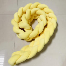 Load image into Gallery viewer, 1M/1.5MBaby Bumper Bed Braid Four shares Knot Pillow Cushion Bumper for Infant Bebe Crib Protector Cot Bumper Room Decor
