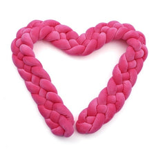 Load image into Gallery viewer, 1M/1.5MBaby Bumper Bed Braid Four shares Knot Pillow Cushion Bumper for Infant Bebe Crib Protector Cot Bumper Room Decor
