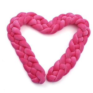 1M/1.5MBaby Bumper Bed Braid Four shares Knot Pillow Cushion Bumper for Infant Bebe Crib Protector Cot Bumper Room Decor