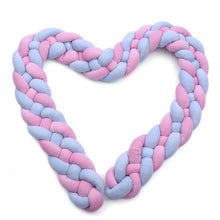 Load image into Gallery viewer, 1M/1.5MBaby Bumper Bed Braid Four shares Knot Pillow Cushion Bumper for Infant Bebe Crib Protector Cot Bumper Room Decor
