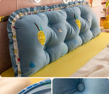 Load image into Gallery viewer, 15cm thicken Cotton Bed Pillow Bed Back Support Cushion 45cmx100/120/150/180/200cm PP cotton Filled Button Pulled in Pillow B580

