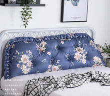 Load image into Gallery viewer, 15cm thicken Cotton Bed Pillow Bed Back Support Cushion 45cmx100/120/150/180/200cm PP cotton Filled Button Pulled in Pillow B580
