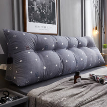 Load image into Gallery viewer, Triangular bedside cushion double backrest bedroom tatami soft bag Korean bed pillow sofa long cushion pillow
