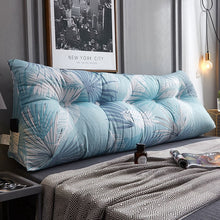 Load image into Gallery viewer, Triangular bedside cushion double backrest bedroom tatami soft bag Korean bed pillow sofa long cushion pillow
