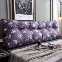Load image into Gallery viewer, Triangular bedside cushion double backrest bedroom tatami soft bag Korean bed pillow sofa long cushion pillow
