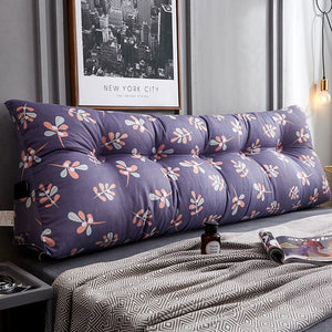 Triangular bedside cushion double backrest bedroom tatami soft bag Korean bed pillow sofa long cushion pillow