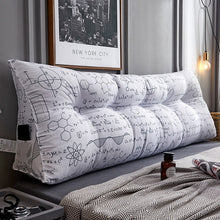 Load image into Gallery viewer, Triangular bedside cushion double backrest bedroom tatami soft bag Korean bed pillow sofa long cushion pillow
