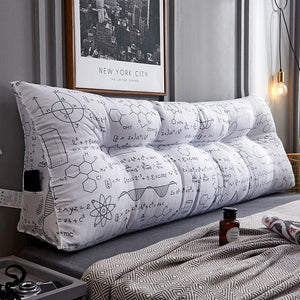 Triangular bedside cushion double backrest bedroom tatami soft bag Korean bed pillow sofa long cushion pillow