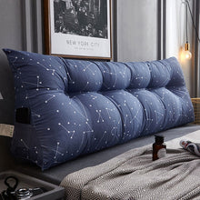 Load image into Gallery viewer, Triangular bedside cushion double backrest bedroom tatami soft bag Korean bed pillow sofa long cushion pillow
