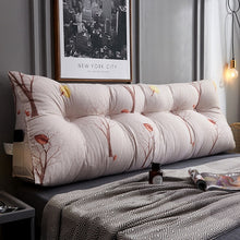 Load image into Gallery viewer, Triangular bedside cushion double backrest bedroom tatami soft bag Korean bed pillow sofa long cushion pillow
