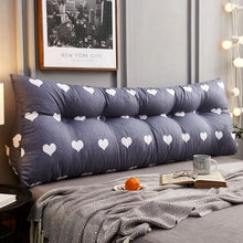 Load image into Gallery viewer, Triangular bedside cushion double backrest bedroom tatami soft bag Korean bed pillow sofa long cushion pillow
