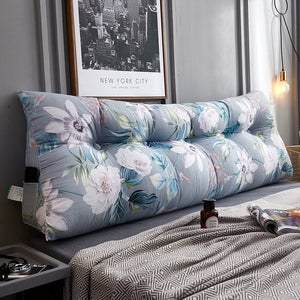 Triangular bedside cushion double backrest bedroom tatami soft bag Korean bed pillow sofa long cushion pillow