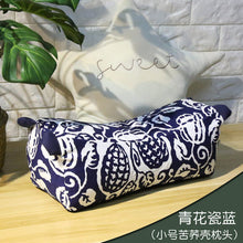 Load image into Gallery viewer, Full buckwheat pillow buckwheat husk pillow pure buckwheat hull cervical pillow traditional adult tiger rag pillow
