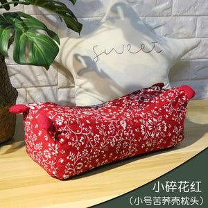 Full buckwheat pillow buckwheat husk pillow pure buckwheat hull cervical pillow traditional adult tiger rag pillow