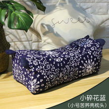 Load image into Gallery viewer, Full buckwheat pillow buckwheat husk pillow pure buckwheat hull cervical pillow traditional adult tiger rag pillow
