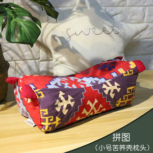 Full buckwheat pillow buckwheat husk pillow pure buckwheat hull cervical pillow traditional adult tiger rag pillow