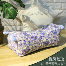 Load image into Gallery viewer, Full buckwheat pillow buckwheat husk pillow pure buckwheat hull cervical pillow traditional adult tiger rag pillow
