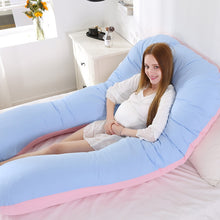 Load image into Gallery viewer, Pregnancy Pillow Bedding Full Body Pillow for Pregnant Women Comfortable U-Shape Cushion Long Side Sleeping Maternity Pillows
