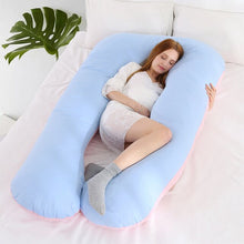 Load image into Gallery viewer, Pregnancy Pillow Bedding Full Body Pillow for Pregnant Women Comfortable U-Shape Cushion Long Side Sleeping Maternity Pillows
