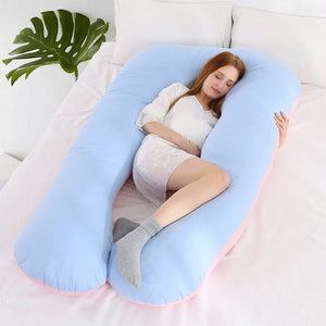 Pregnancy Pillow Bedding Full Body Pillow for Pregnant Women Comfortable U-Shape Cushion Long Side Sleeping Maternity Pillows