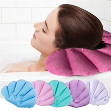Load image into Gallery viewer, Soft Home Spa Inflatable Bath Pillow Cups Shell Shaped Neck Bathtub Cushion Inflatable Bath Pillow Cups Shell Shaped Neck Pillow
