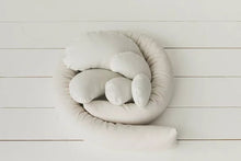 Load image into Gallery viewer, Newborn Posing Pod,Newborn Filled Posing Sausage Pillow, Doughnut Poser,Newborn Photography Prop Filled pillow Posing Beans 5PCS
