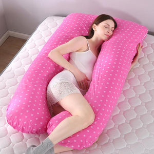 Pregnant Women Sleeping Support Printing Pillow Detachable U-Shaped Maternity Side Lying Pillow Washable Cushion