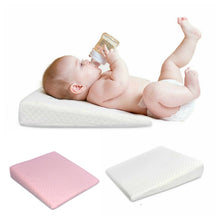 Load image into Gallery viewer, Baby Wedge Pillow Anti Reflux Colic Cushion For Pram Cushion Bass Flat Head Foam Baby Reflux Pillow
